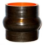 Silicone Hump Hose 2.5" ID X 3" Long - Gloss Black