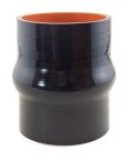 Silicone Hump Hose 3" ID X 4" Long - Gloss Black