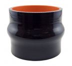 Silicone Hump Hose 3.25" ID X 3" Long - Gloss Black