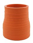 Silicone Reducing Sleeve 2.5" ID to 2" ID - Matte Red 500 Degree