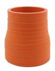 Silicone Reducing Sleeve 2.5" ID to 2" ID - Matte Red - Aramid 500 Degree