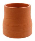 Silicone Reducing Sleeve 3" ID to 2.5" ID - Matte Red - Aramid 500 Degree