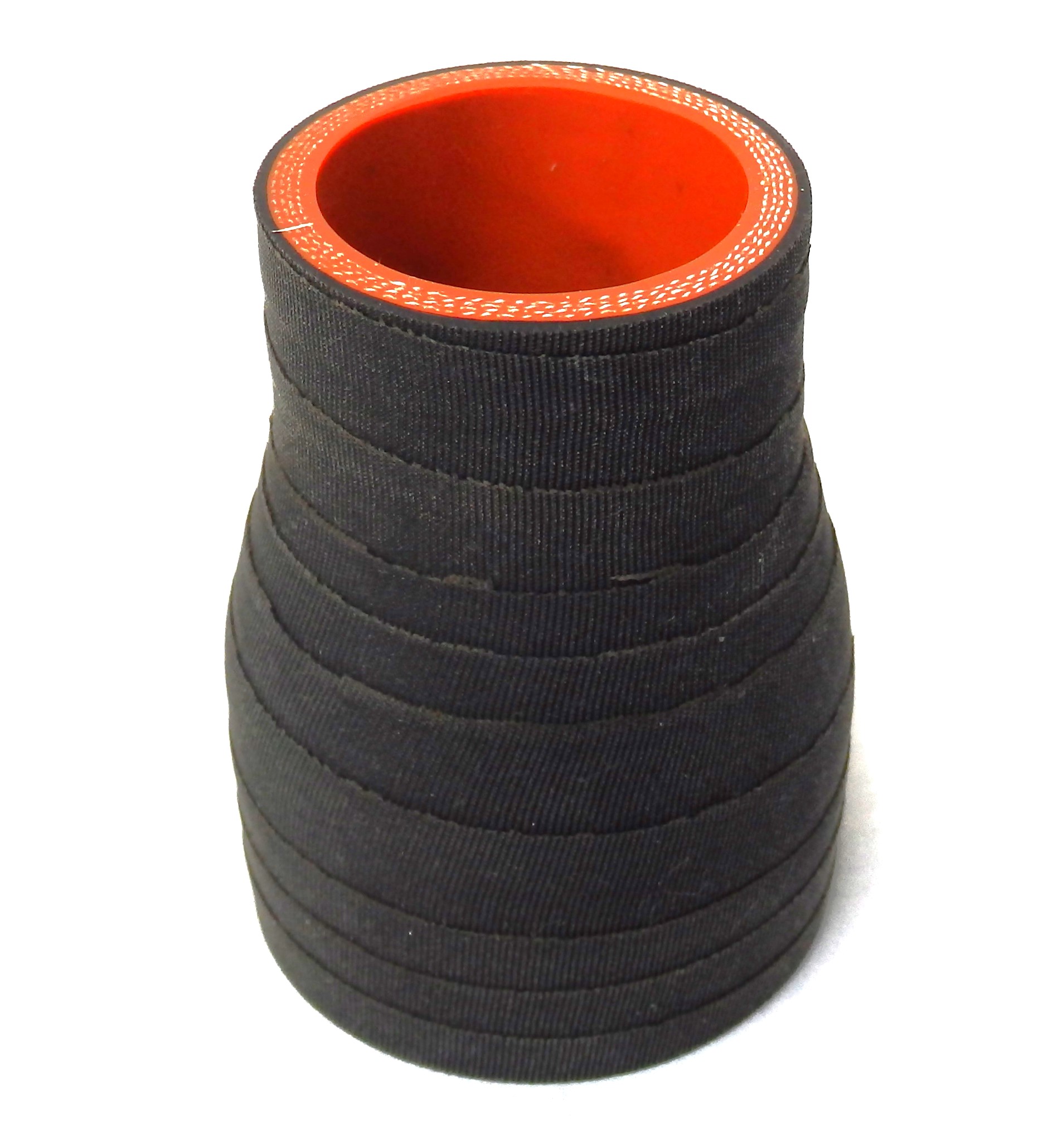 Silicone Reducing Sleeve 2" ID to 1.38" ID - Matte Black