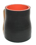 Silicone Reducing Sleeve 2.5" ID to 2" ID - Gloss Black