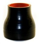 Silicone Reducing Sleeve 3" ID to 2" ID - Gloss Black
