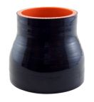 Silicone Reducing Sleeve 3" ID to 2.25" ID - Gloss Black