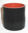 Silicone Reducing Sleeve 3.25" ID to 3" ID - Gloss Black