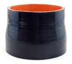Silicone Reducing Sleeve 4" ID to 3.63" ID - Gloss Black