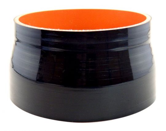 3.75" OBX Black 4-Ply Reinforce Silicone 45° Hump Elbow Reducer Coupler 3" 